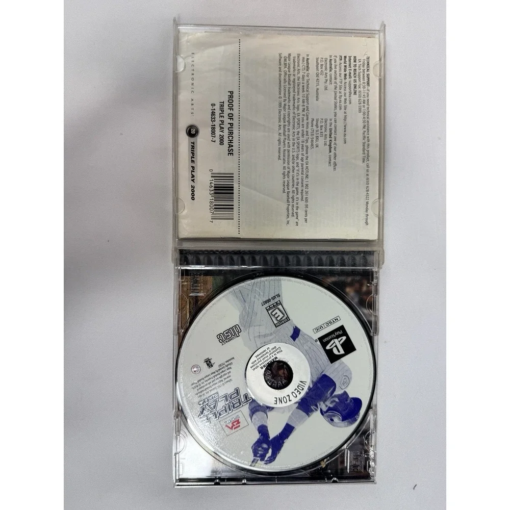 Triple Play 2000 Sony PlayStation 1 PS1 Baseball Game CIB SLUS-00827 EA Sports